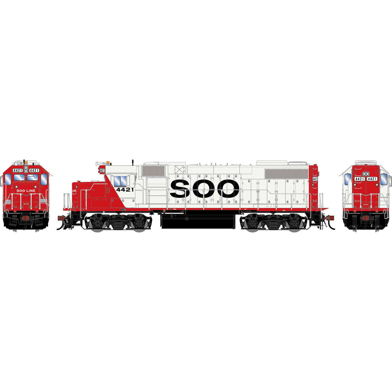 PREORDER Athearn Genesis HO G2645 GP38-2 Diesel Locomotive, Soo Line