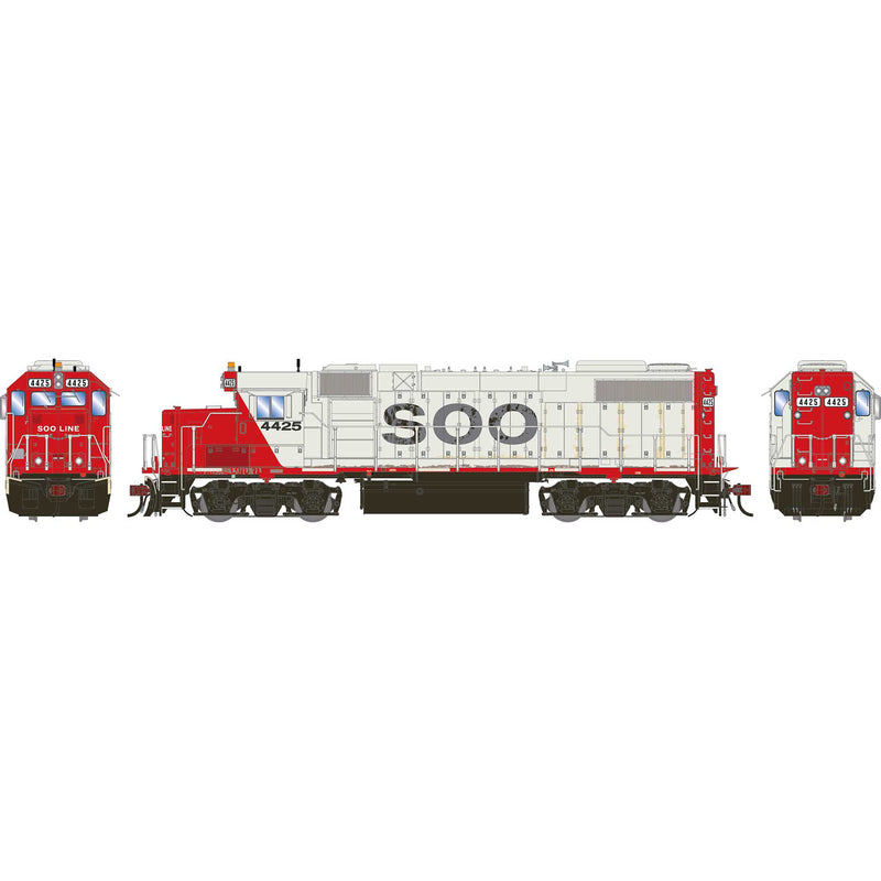 PREORDER Athearn Genesis HO G2646 GP38-2 Diesel Locomotive, Soo Line Primed For Grime