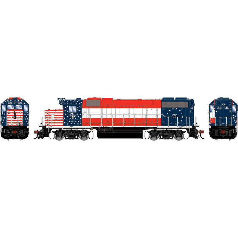PREORDER Athearn Genesis HO G2647 GP38-2 Diesel Locomotive, Boston & Maine Bicentennial
