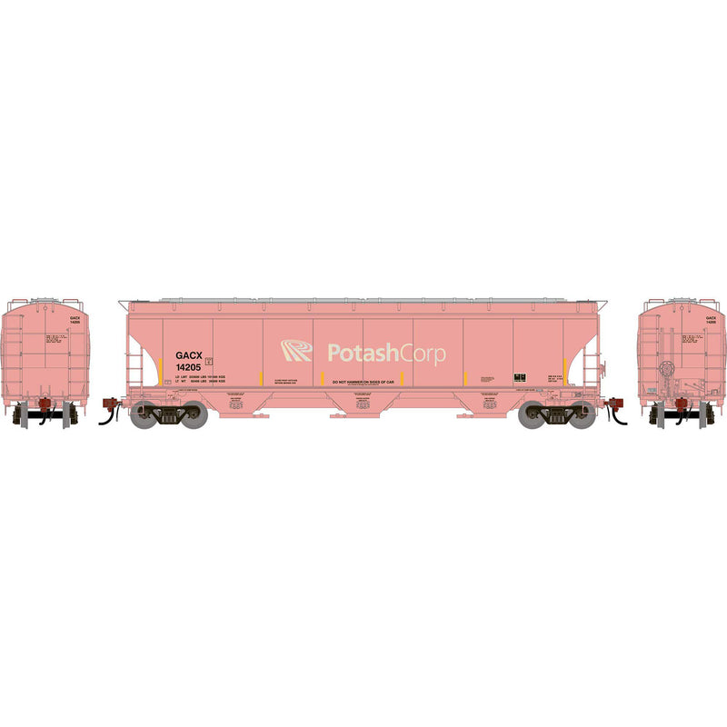 PREORDER Athearn Genesis HO G2710 Trinity 5161 Covered Hopper, GACX Potash Primed For Grime
