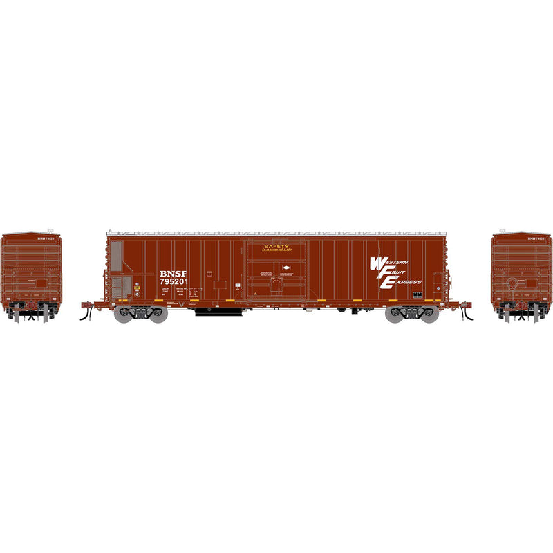 PREORDER Athearn Genesis HO G2721 57 FGE Mechanical Reefer, Burlington Northern Santa Fe FRA Reflectors