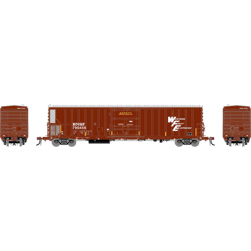 PREORDER Athearn Genesis HO G2722 57 FGE Mechanical Reefer, Burlington Northern Santa Fe FRA Reflectors