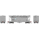 PREORDER Athearn Genesis HO ATHG-3174 GEN GATC 2600 Airslide Covered Hopper- Intermediate, GACX 'Multifoods'