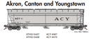 Athearn Genesis ATHG15428 HO ACF 4600 3-Bay Center Flow Hopper, ACY