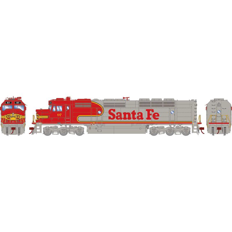PREORDER Athearn Genesis ATHG18374 HO FP45 Locomotive With DCC & Sound, ATSF