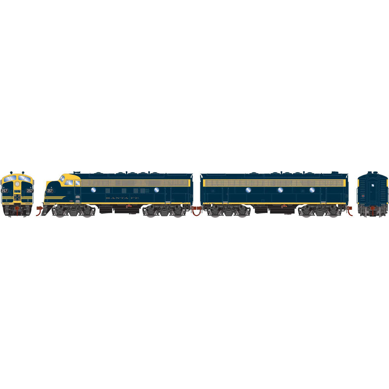 PREORDER Athearn Genesis ATHG19574 HO F7A/F7B Set, ATSF #257L/#257A