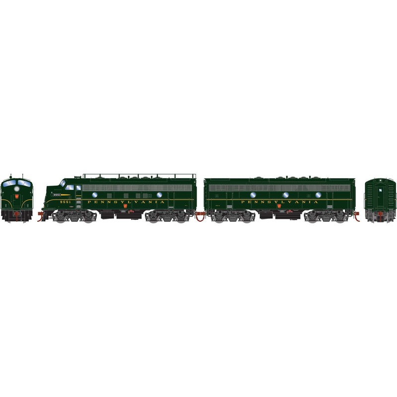 PREORDER Athearn Genesis ATHG19584 HO "F5A/F5B" Set, PRR #9551A/#9551B