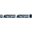 PREORDER Athearn HO ATHG19591 F7A / F7A Locomotive Set, WAB #1169-A, #1189