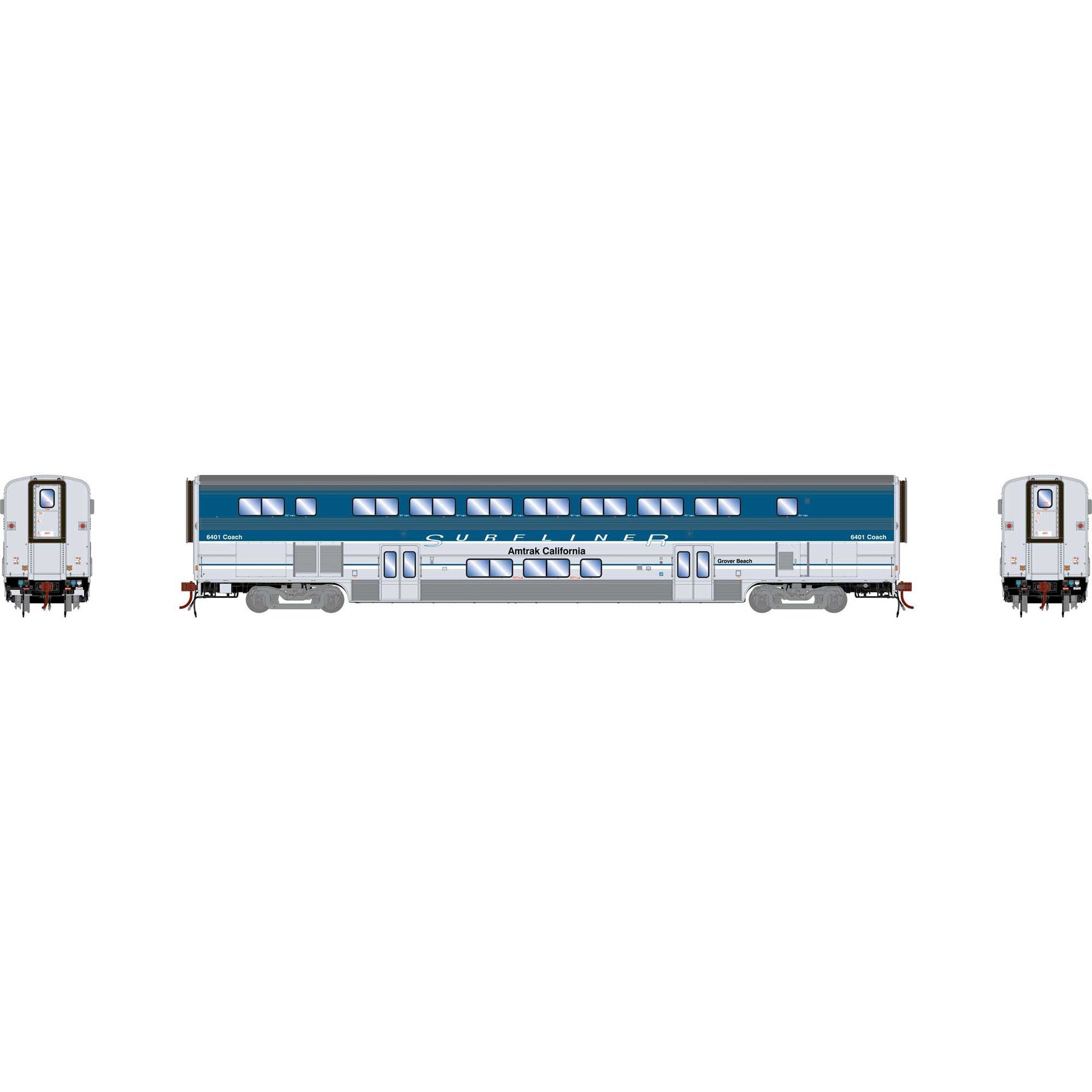 PREORDER Athearn Genesis HO G23791 Surfliner Coach with Lights and Sound, Amtrak "Grover Beach"