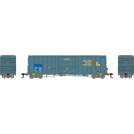 Athearn Genesis HO G26887 50' PC&F Exterior Post Box Car, Pacific Fruit Growers (DRGW)