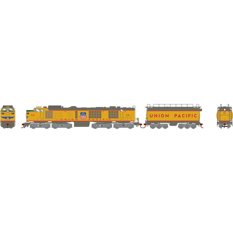 PREORDER Athearn Genesis ATHG41244 HO Gas Turbine w/Tender w/DCC & Sound, UP