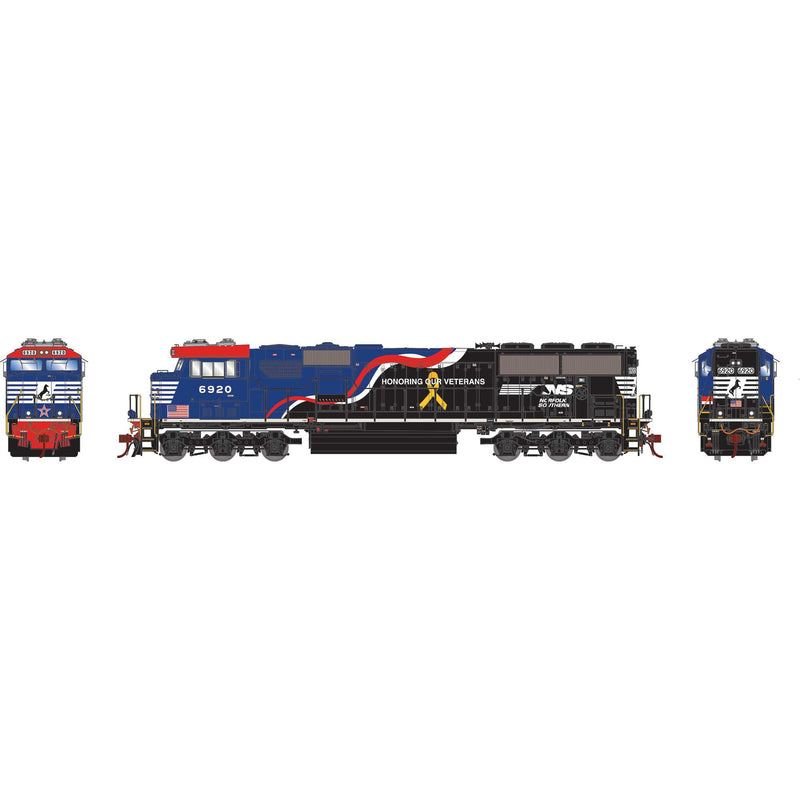 PREORDER Athearn Genesis ATHG65293 HO SD60E Locomotive With DCC & Sound, NS/Veterans