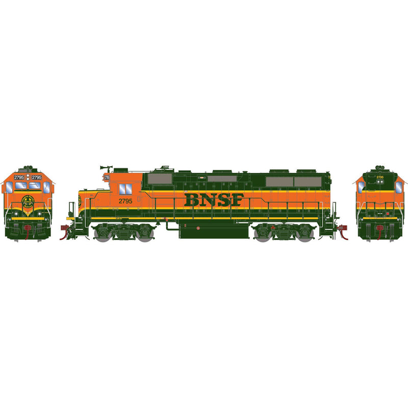 PREORDER Athearn Genesis ATHG66356 HO GP39-2u w/DCC & Sound, BNSF