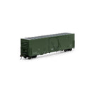 Athearn Genesis ATHG68958 HO 50' PC&F Smth Side Box w/10'6" Dr,Data Only/Grn