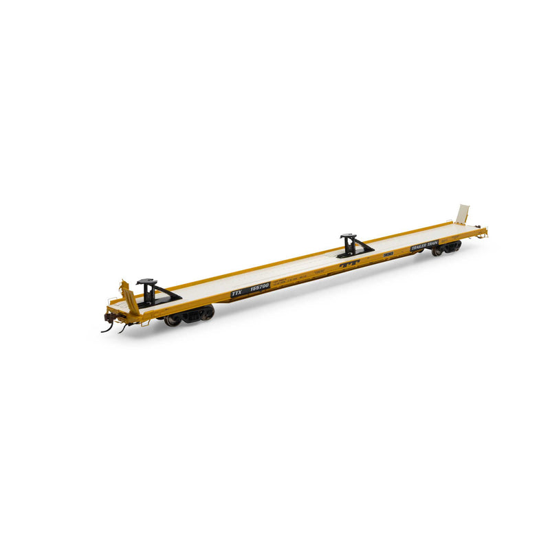 Athearn ATHG69598 HO F89F Trailer, TTX/Yellow