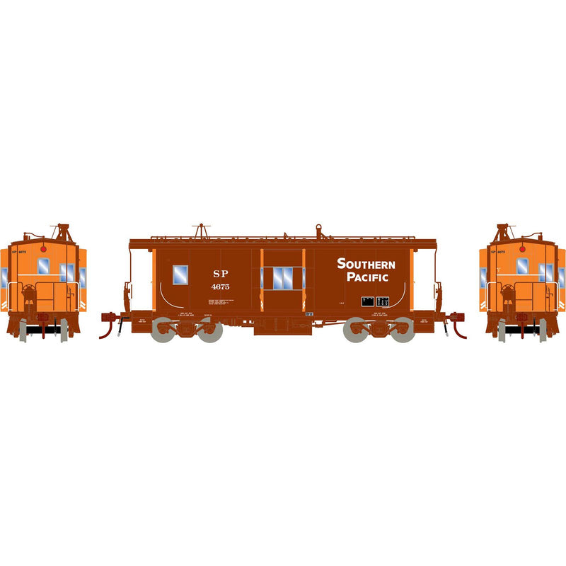 Athearn Genesis HO G78393 Bay Window Caboose with Lights and Sound, Southern Pacific