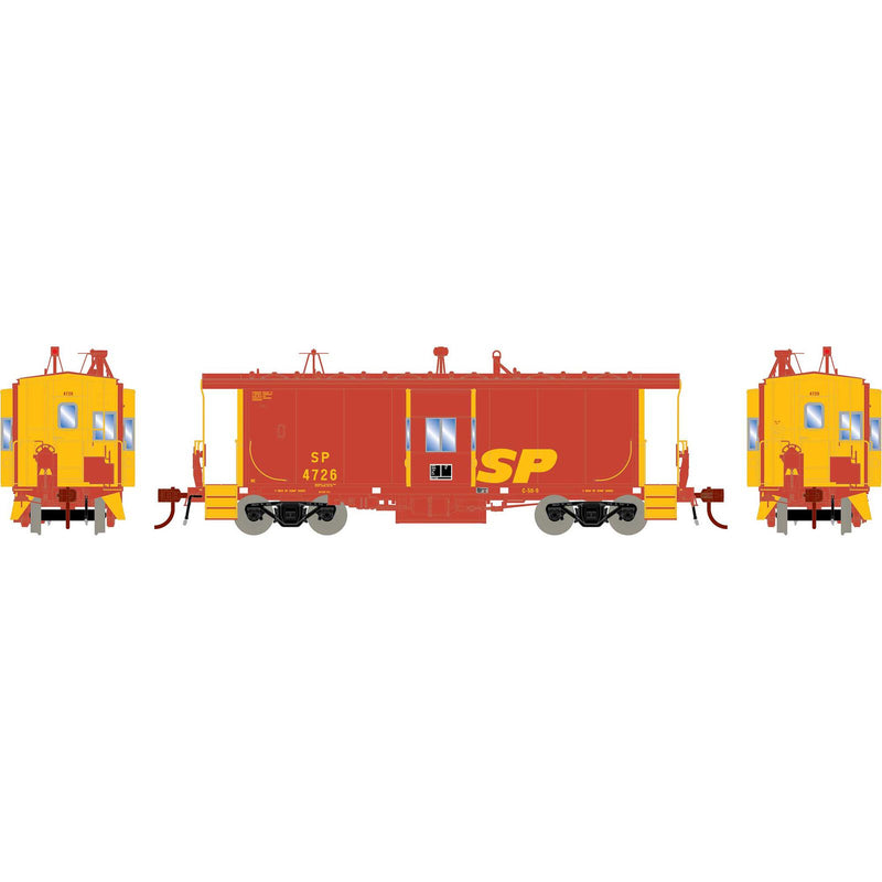 Athearn Genesis HO G78396 Bay Window Caboose with Lights and Sound, Southern Pacific (Kodachrome)