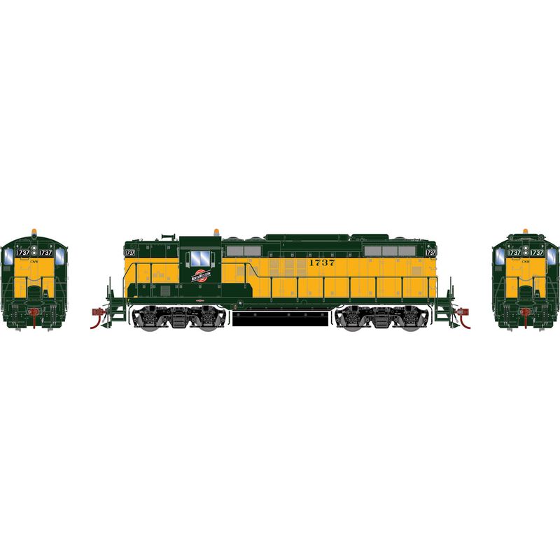 PREORDER Athearn Genesis ATHG82828 HO GP9 Locomotive Phase II with DCC & Sound, C&NW