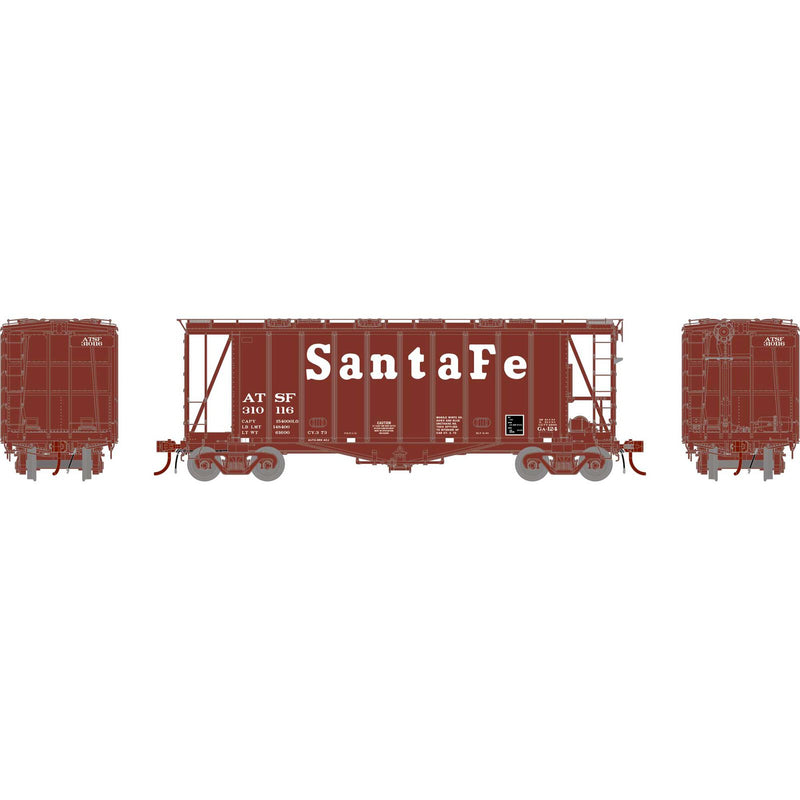 Athearn Genesis HO G87491 GATC 2600 Airslide Hopper, Atchison Topeka and Santa Fe