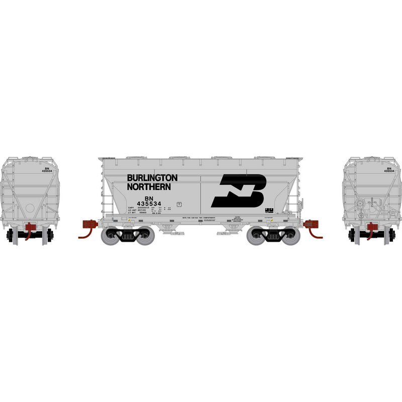 PREORDER Athearn Genesis ATHGN24686 N ACF 2970 Covered Hopper, BN