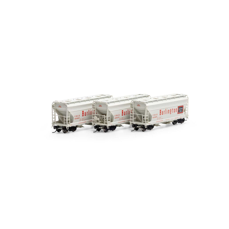 Athearn Genesis N GN24691 ACF 2970 Covered Hoppers, Chicago Burlington and Quincy (3)