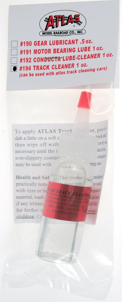 Atlas 194 Track Cleaning Fluid, 1 oz.