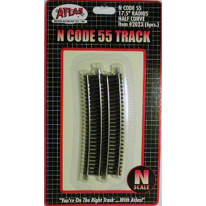 Atlas N 2023 Code 55 Track 17.5" Radius 1/2 Curve (6)