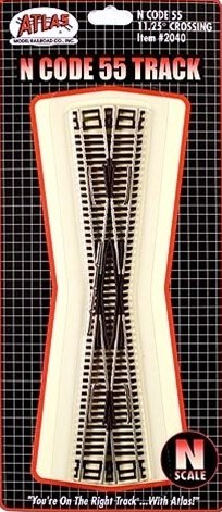 Atlas N 2040 Code 55 Track 11.25-Degree Crossing