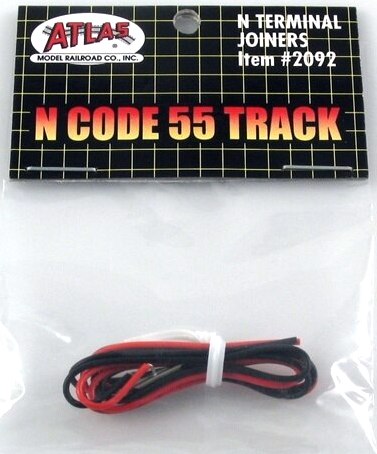 Atlas N 2092 Code 55 Track Terminal Joiners (1 Pair)