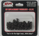 Atlas N 22135 Plastic 33" Brown Low Profile Wheels for Micro-Trains Cars (48 Axles)