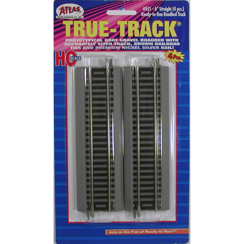 Atlas HO 451 True-Track 6" Straight (4)