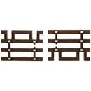 Atlas HO 598 Code 83 Brown Tie End Sections (12)