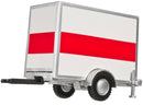 Atlas HO 60000099 Standard Single-Axle Box Trailer, Orange Stripe Delivery Service