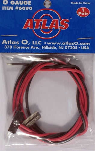 Atlas O 6090 Terminal Track Joiners with Wire (1 Pair)