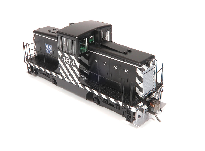 Rapido 048001 HO GE 44 Tonner (DC/Silent): Sante Fe - Zebra Stripe: