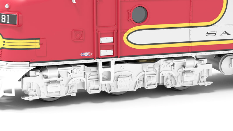 PREORDER BLI 8810 EMD E8 A/B, ATSF 81L / 81A, Warbonnet, A-unit Paragon4 Sound/DC/DCC, Unpowered B-unit, N