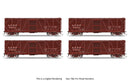 PREORDER Broadway Limited Imports HO 10720 40' Wood Stock Car, ATSF 4-Pack, No-Sound, HO Scale (Road Nos. 68695, 68757, 68796, 68