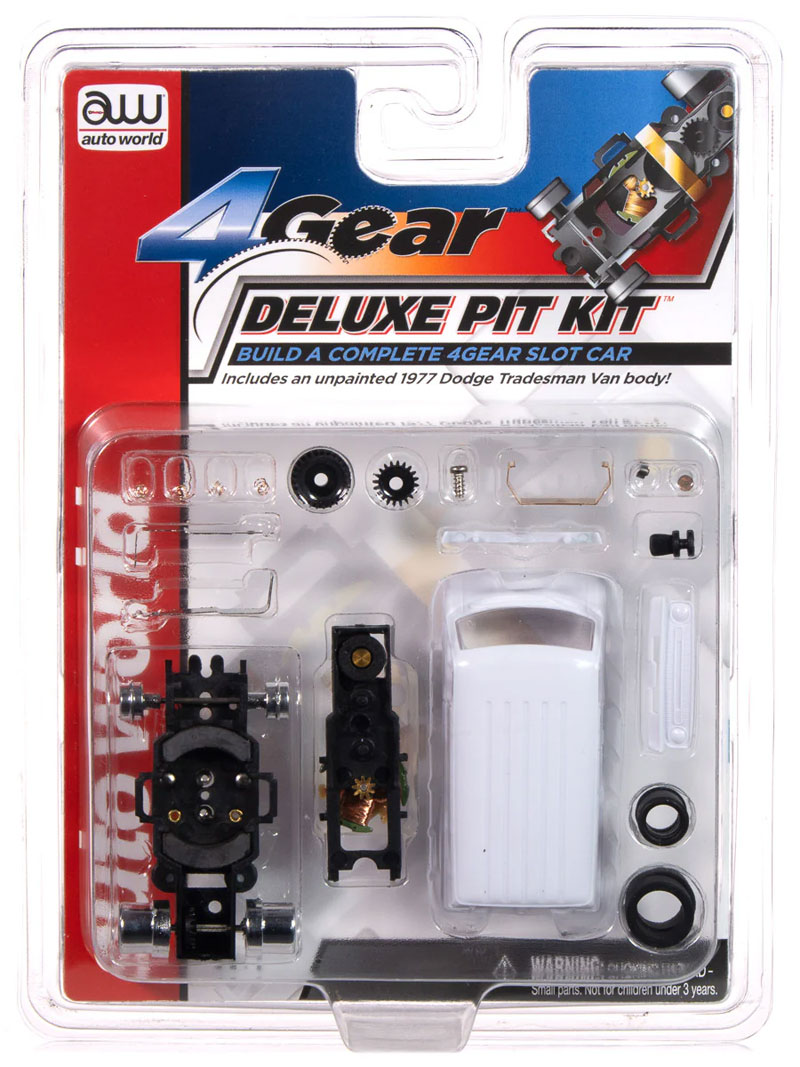 Auto World TRX131 4 Gear Deluxe Pit Kit (1977 Dodge Tradesman Van) NEW DESIGN