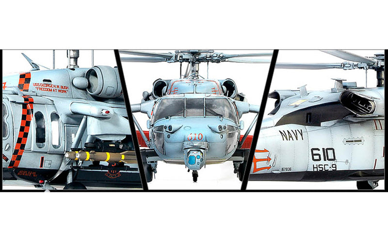 Academy Models 12120 U.S.Navy Mh-60s Hsc-9 Tridents Mrc Academy Model Kit Helicopter 1:35