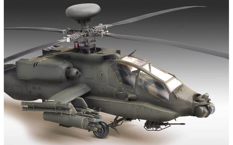 Academy Models 12262 AH64A Apache US Helicopter -- Plastic Model Helicopter Kit -- 1/48 Scale