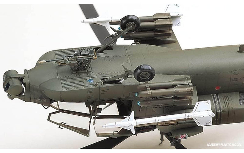 Academy Models 12262 AH64A Apache US Helicopter -- Plastic Model Helicopter Kit -- 1/48 Scale