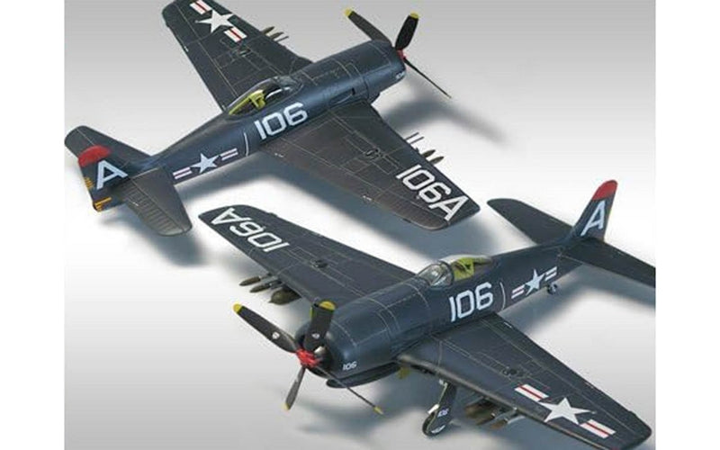 Academy Models 12313 F8F-1/2 USS Tarawa Ltd. Ed. -- Plastic Model Airplane Kit -- 1/48 Scale