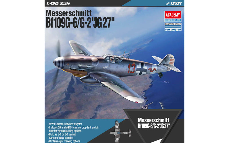 Academy Models [1/48] 12321 Messerschmitt Bf109G-6/G-2 "JG 27"