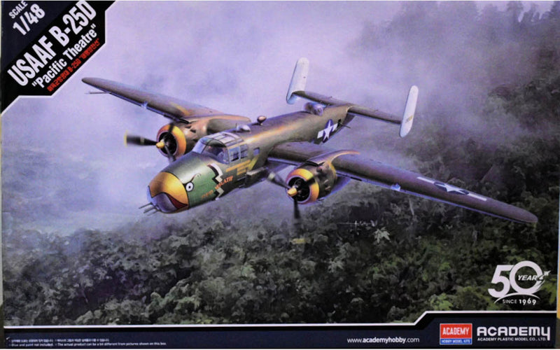 Academy Models 12328 USAAF B-25D "Pacific Theatre"(Released May,2019) 1/48th