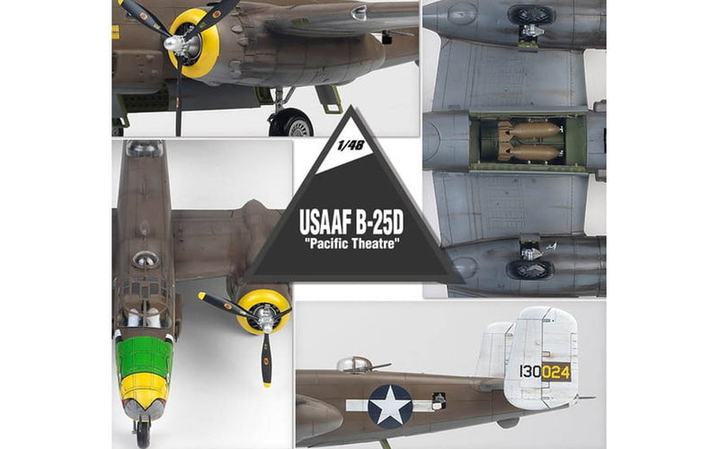 Academy Models 12328 USAAF B-25D "Pacific Theatre"(Released May,2019) 1/48th