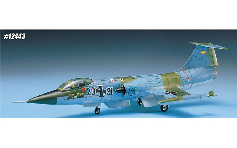 Academy Models 12443 German F104G Starfighter Aircraft -- Plastic Model Airplane Kit -- 1/72 Scale