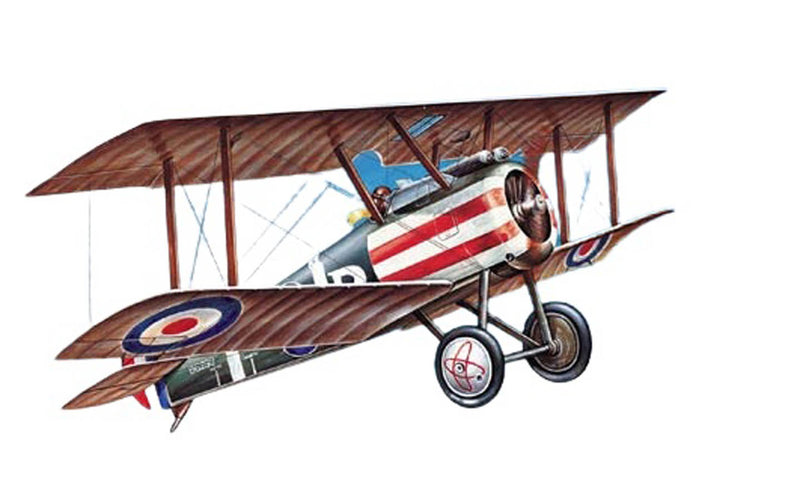 Academy Models 12447 Sopwith Camel WWI RAF Fighter -- Plastic Model Airplane Kit -- 1/72 Scale