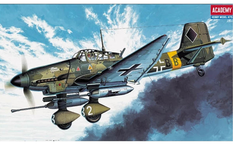 Academy Models 12450 JU87G-1 Stuka Tank Buster -- Plastic Model Airplane Kit -- 1/72 Scale