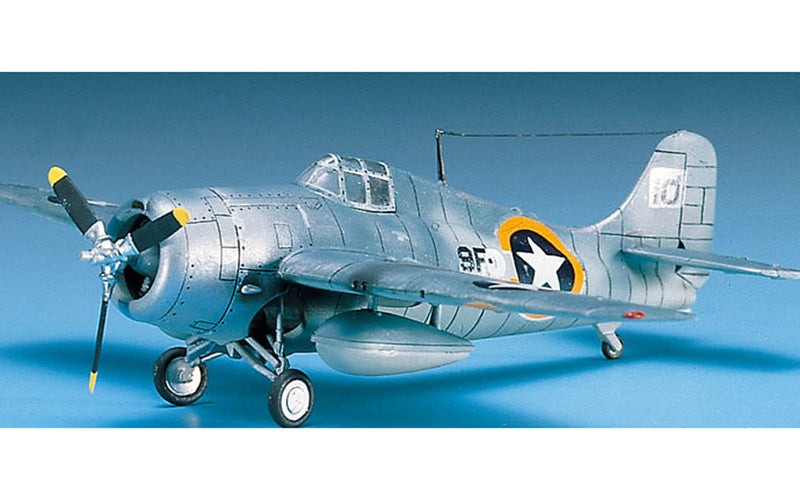 Academy Models 12451 US Navy F4F-4 Wildcat -- Plastic Model Airplane Kit -- 1/72 Scale