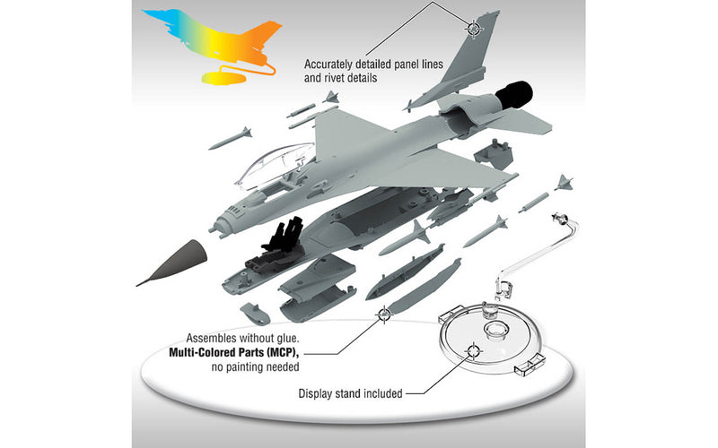 Academy Models [1/72] 12541 USAF F-16C "Multirole Fighter" MCP